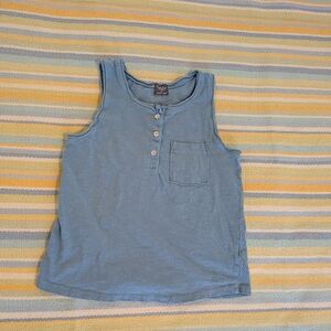 ⭐ Tocoto Vintage Blue Knit Tank Top 4Y